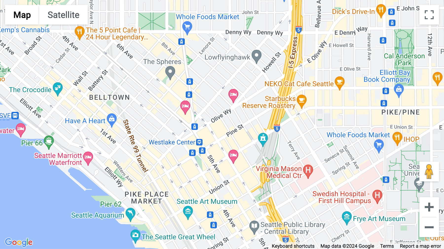 Click for interative map of 1700 7th Avenue, Suite 2100, Downtown Seattle, Seattle