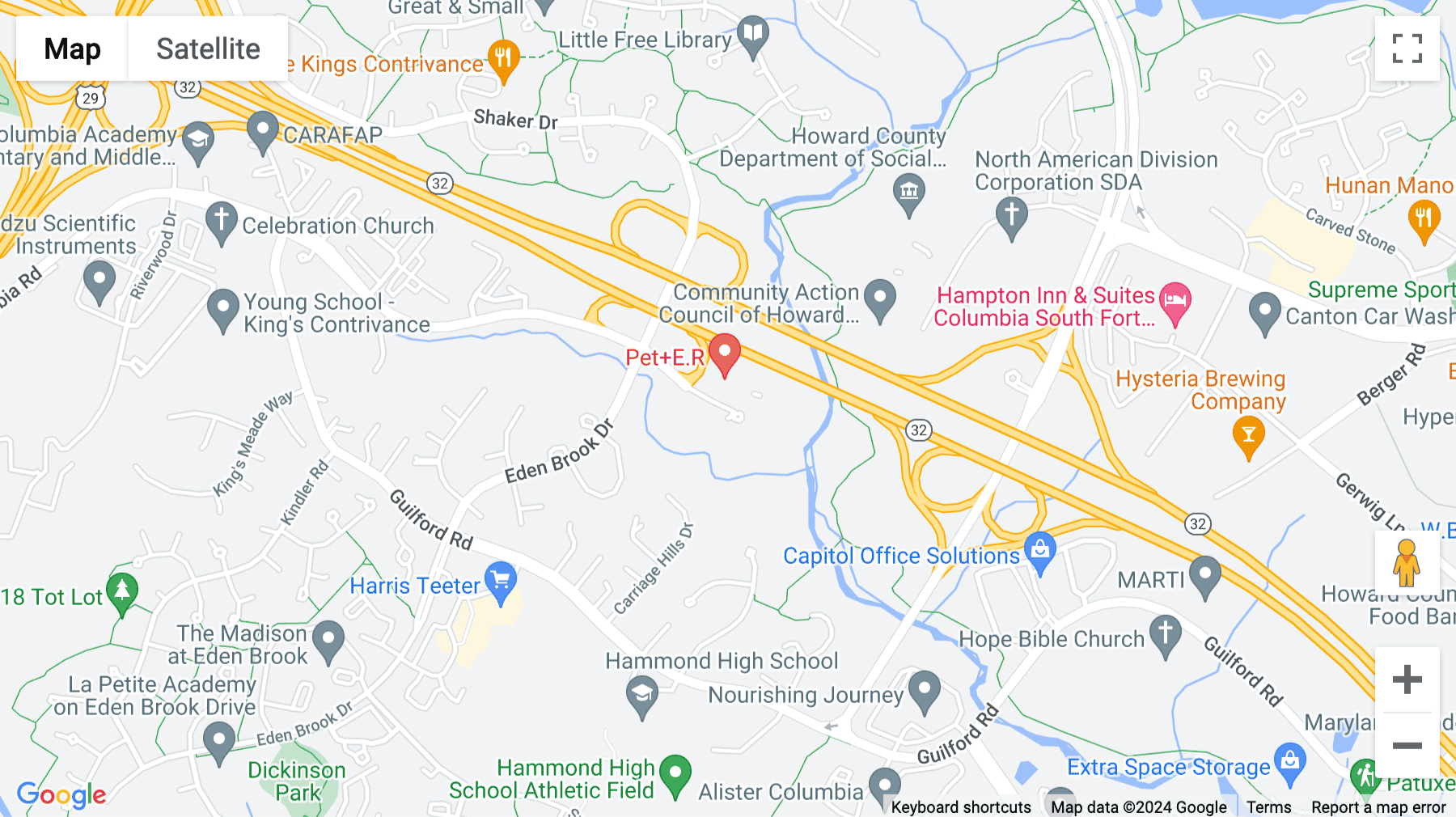 Click for interative map of 10015 Old Columbia Road, Suite B215, Columbia