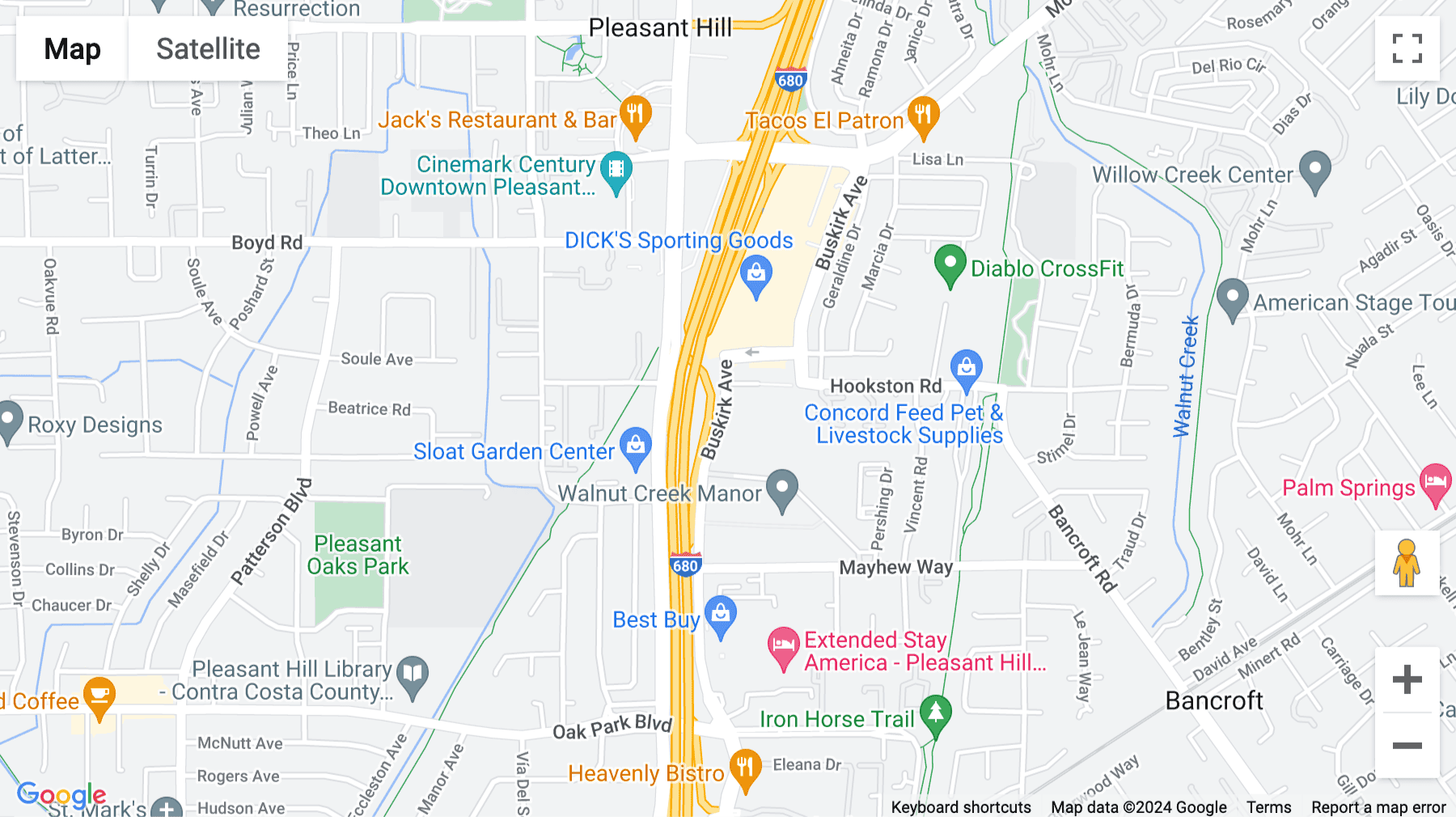 Click for interative map of 3478 Buskirk Street, Suite 1000, Pleasant Hill