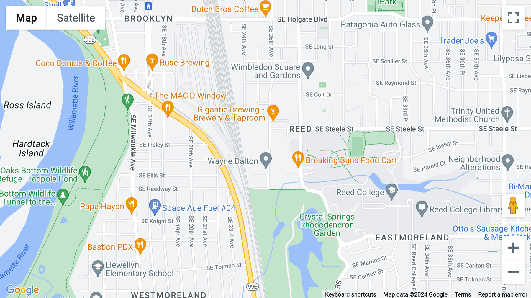 Click for interative map of 205 South East Spokane Street, Suite 300, Portland