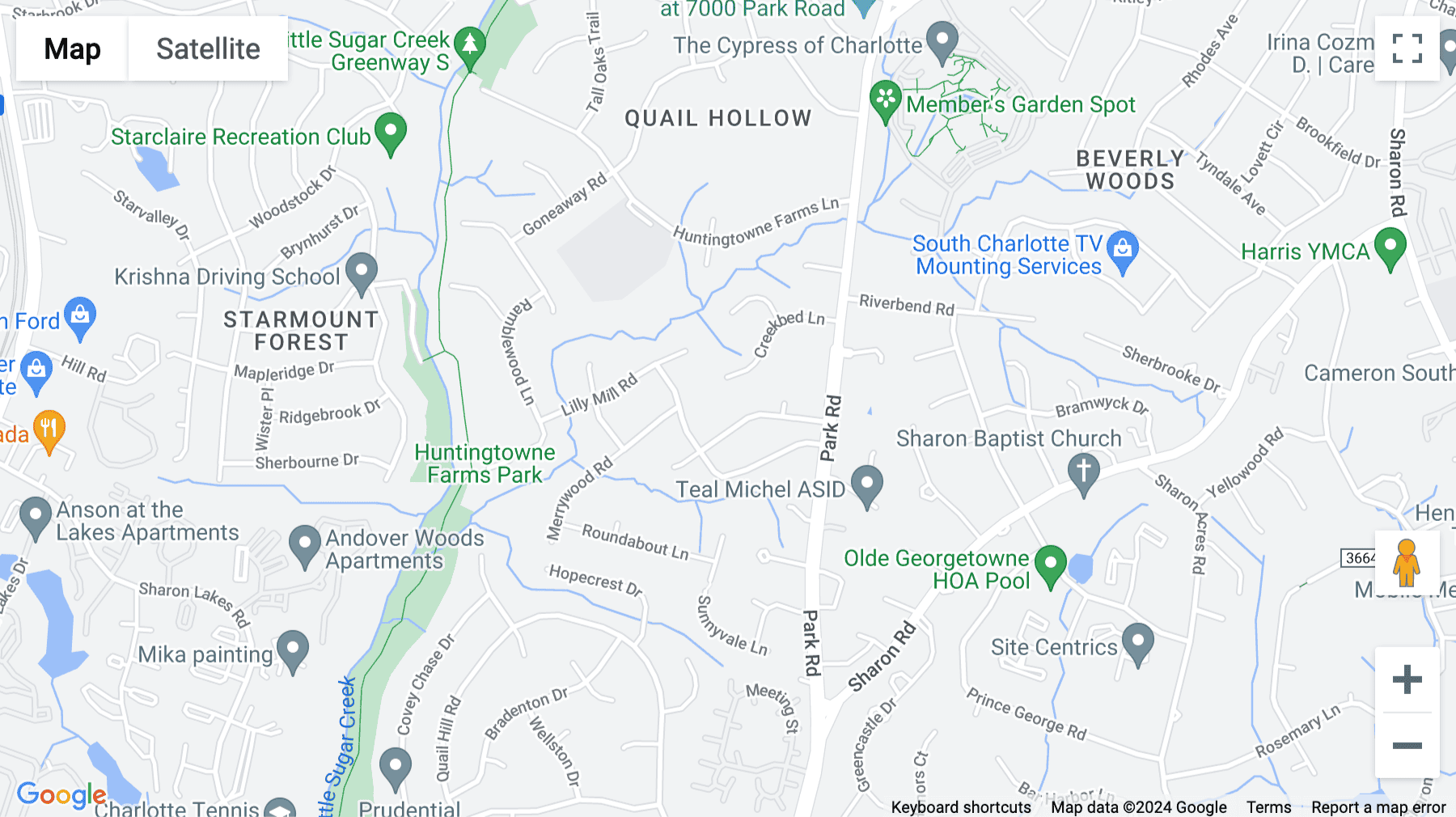 Click for interative map of 6135 Park South Drive, Suite 510, Charlotte