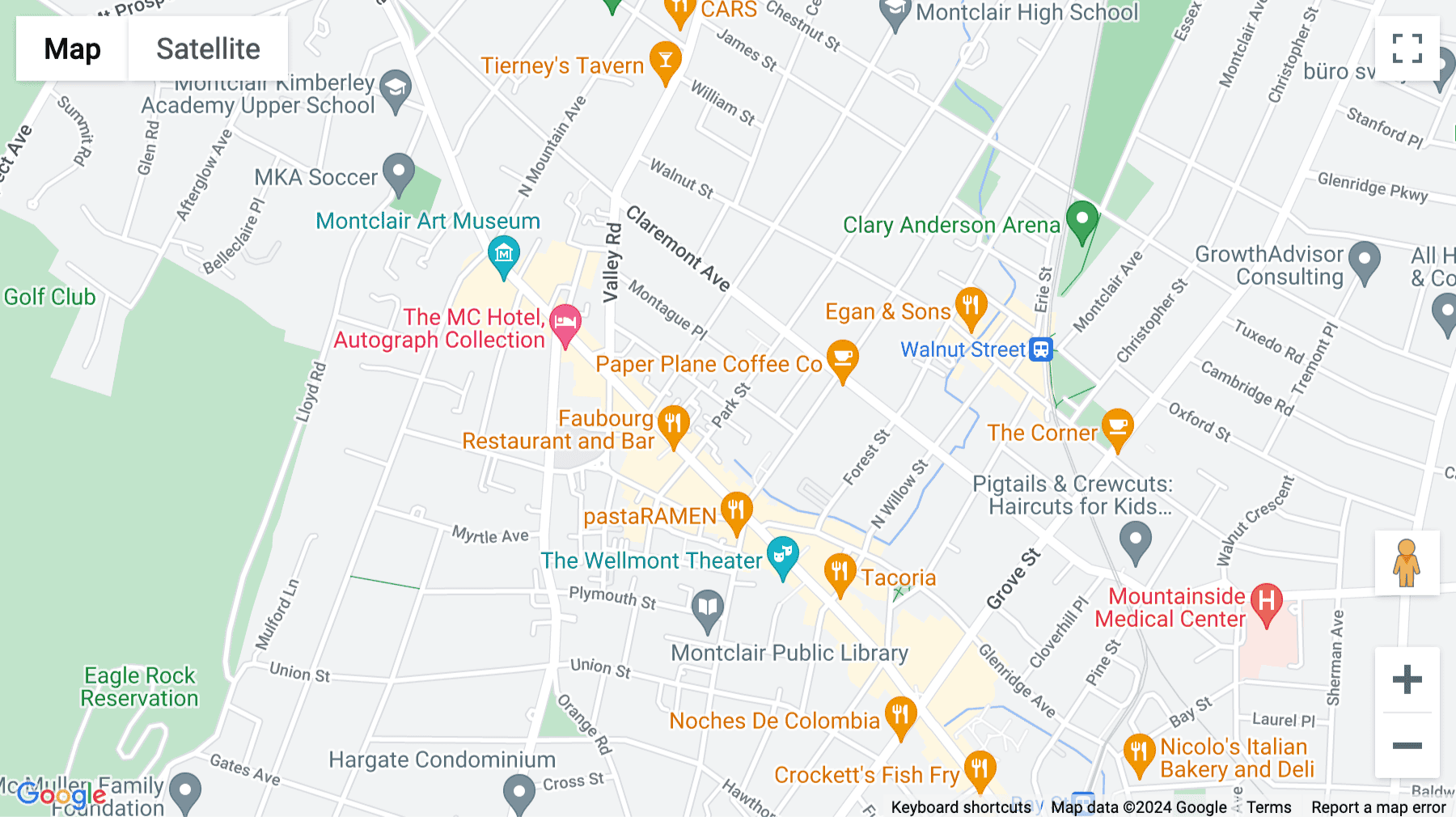 Click for interative map of 26 Park Street, Suite 2000, Montclair