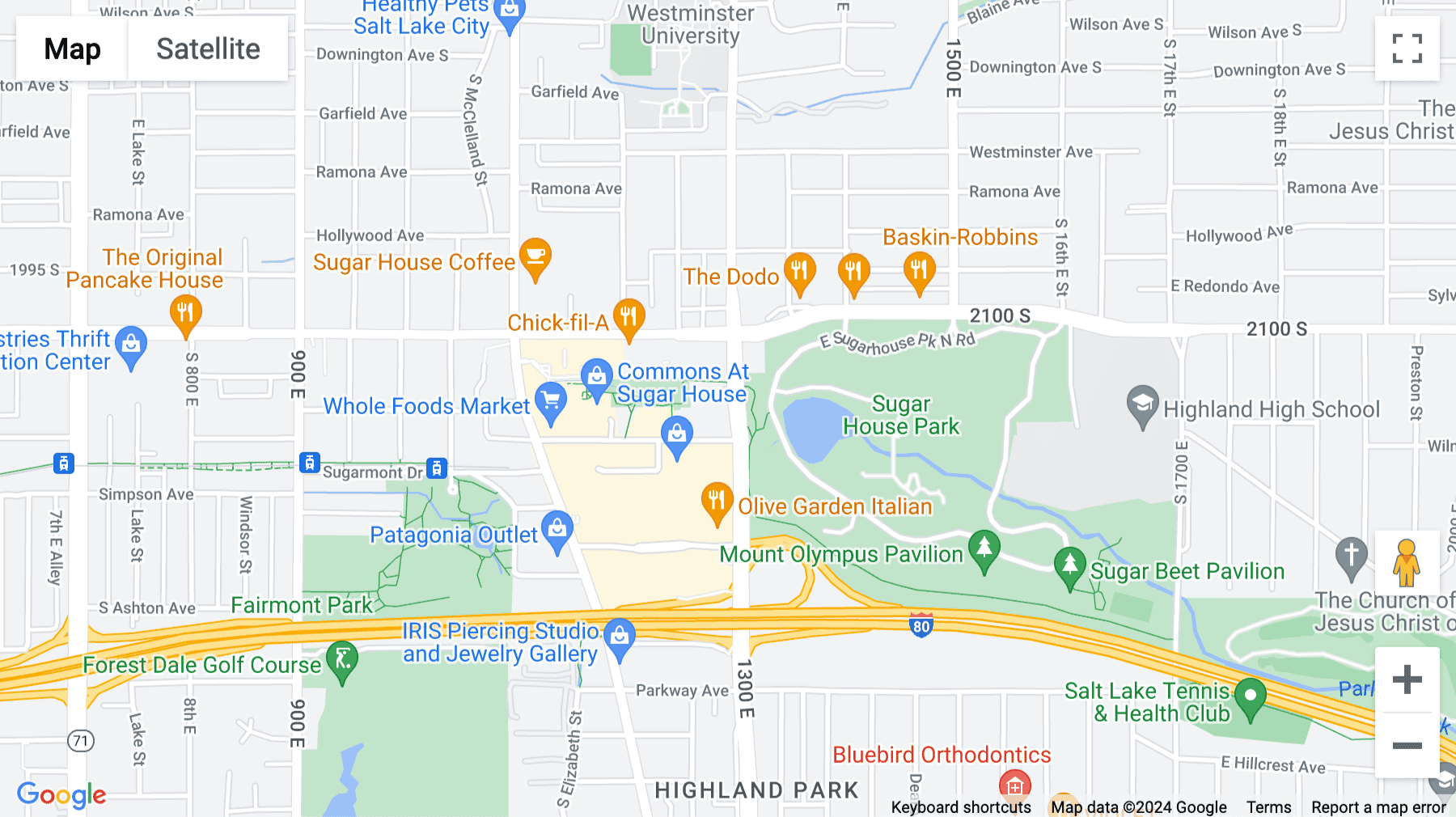 Click for interative map of 2150 S 1300 E, Suite 500, Salt Lake City