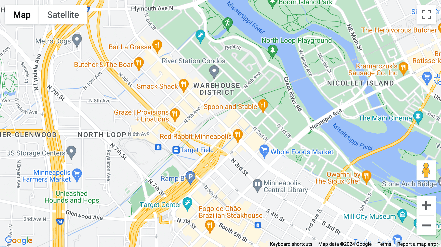 Click for interative map of 333 Washington Avenue North, Union Plaza Officenter, Suite 300, Minneapolis