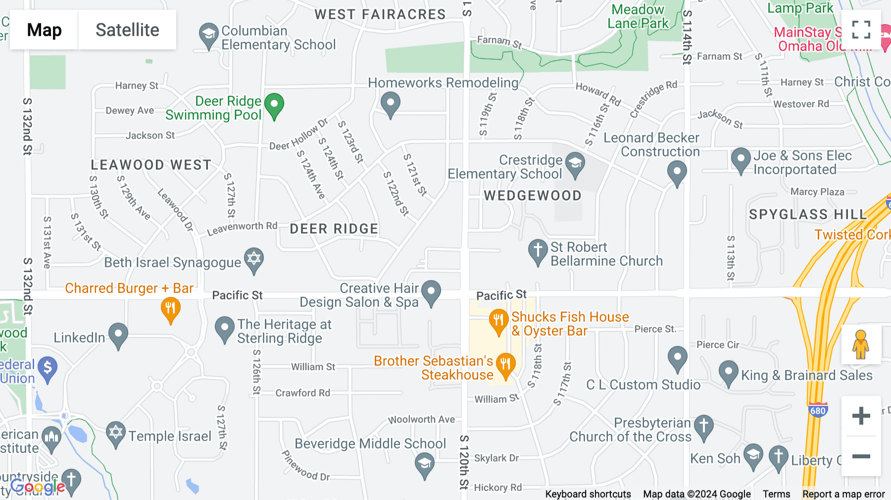 Click for interative map of 12020 Shamrock Plaza, Suite 200, Omaha