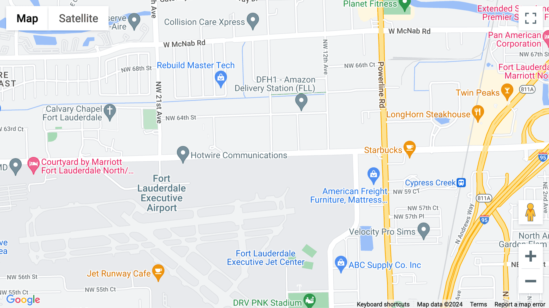 Click for interative map of 1451 West Cypress Creek Road, Suite 300, Fort Lauderdale