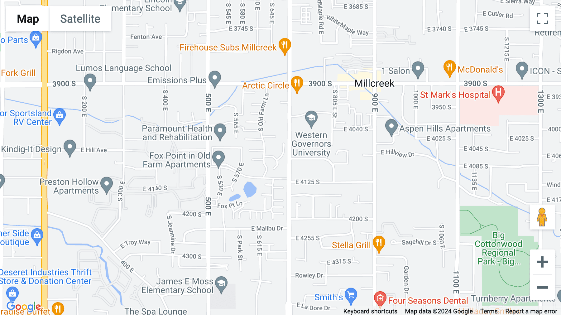 Click for interative map of 4001 South 700 East, The Woodlands Center, Suite 500, Salt Lake City