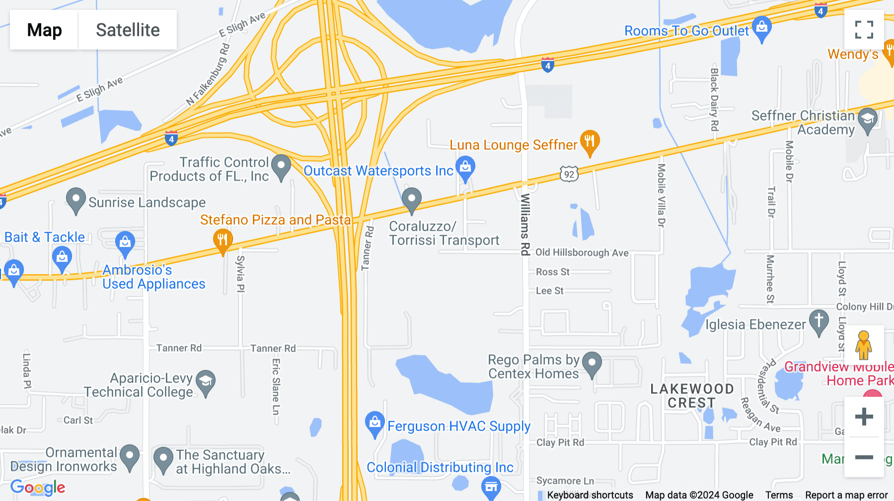 Click for interative map of 10150 Highland Manor Drive, Suite 200, Highland Oaks I, Tampa, Tampa