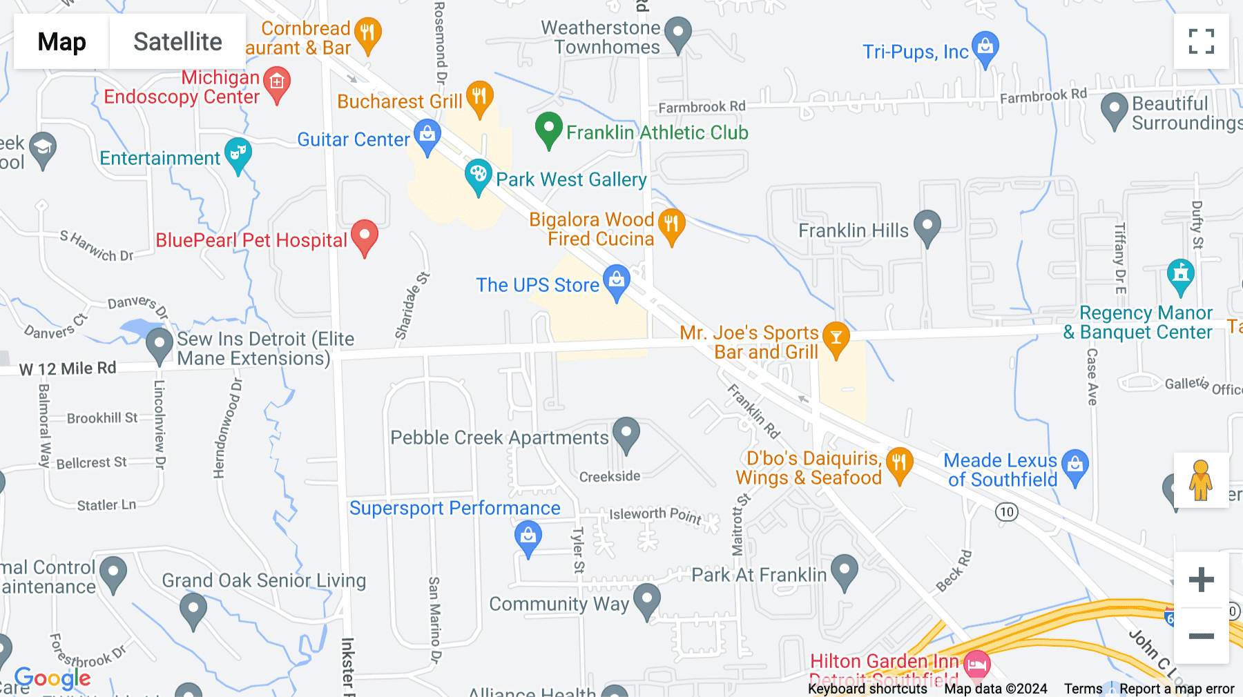 Click for interative map of 26677 West Twelve Mile Road, Southfield, Michigan, Southfield