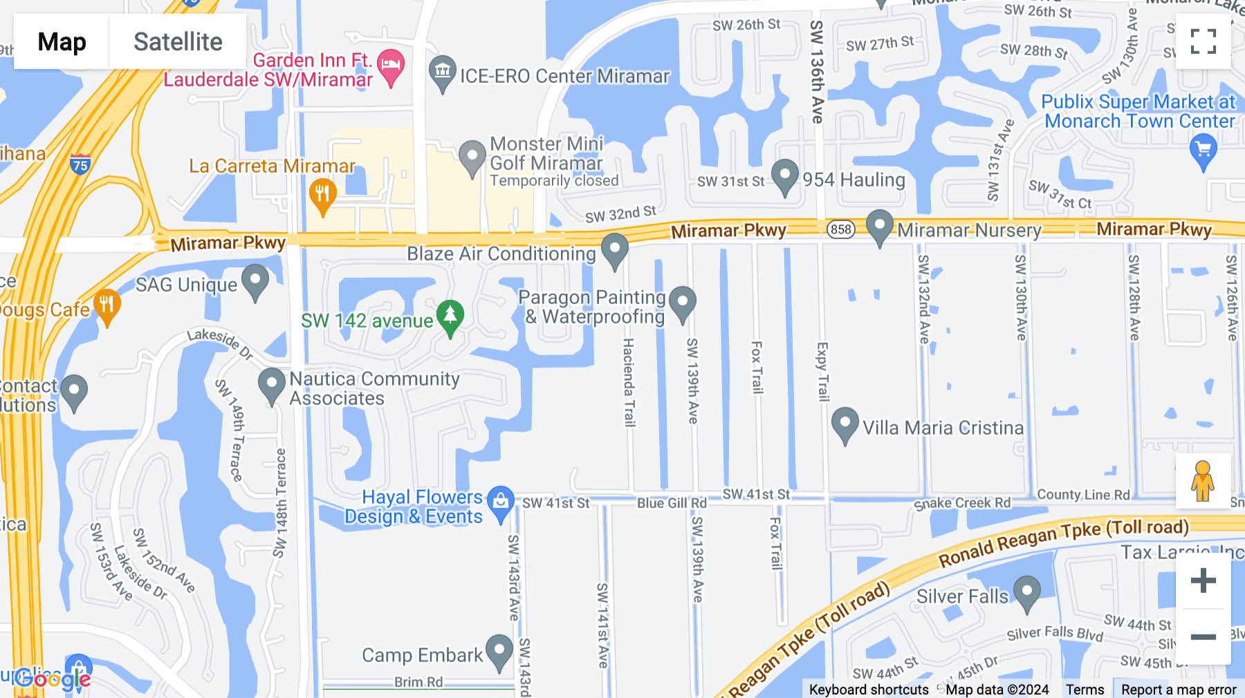 Click for interative map of 3350 SW 148th Avenue, Huntington Square III Center, Suite 110, Miramar