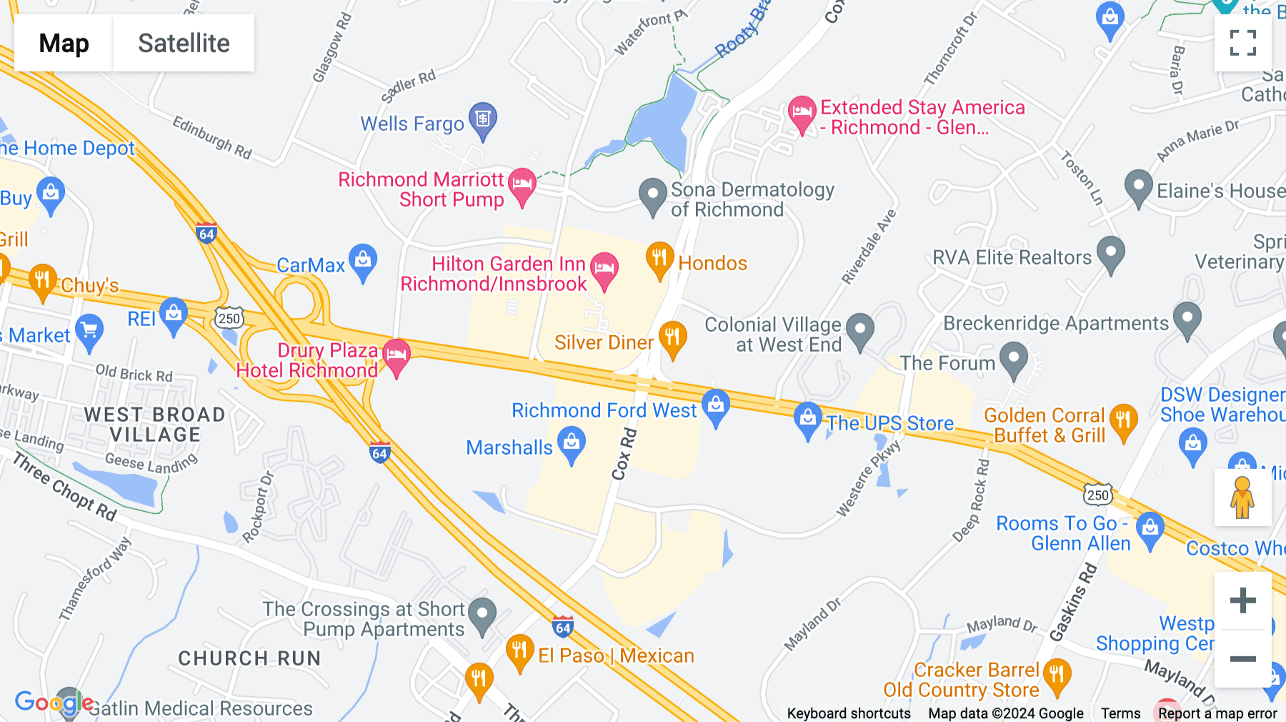 Click for interative map of 4860 Cox Road, Suite 200, Business Centre International, Richmond