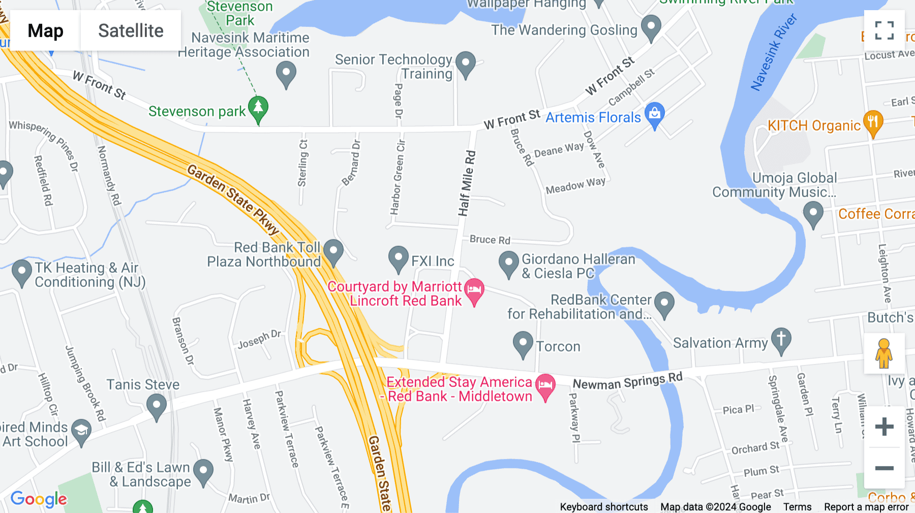 Click for interative map of 125 Half Mile Road, Suite 200, Half Mile Road Center, Red Bank