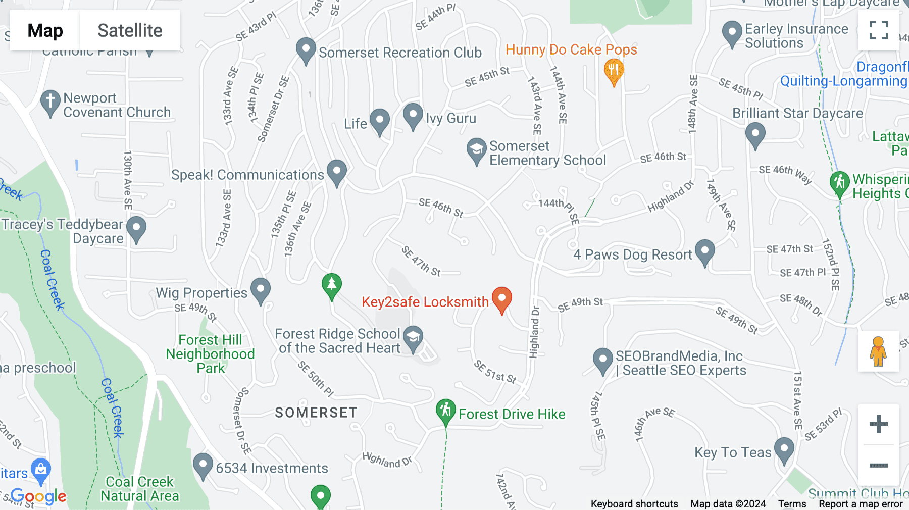 Click for interative map of 14205 S.E. 36th St, Suite 100, Bellevue