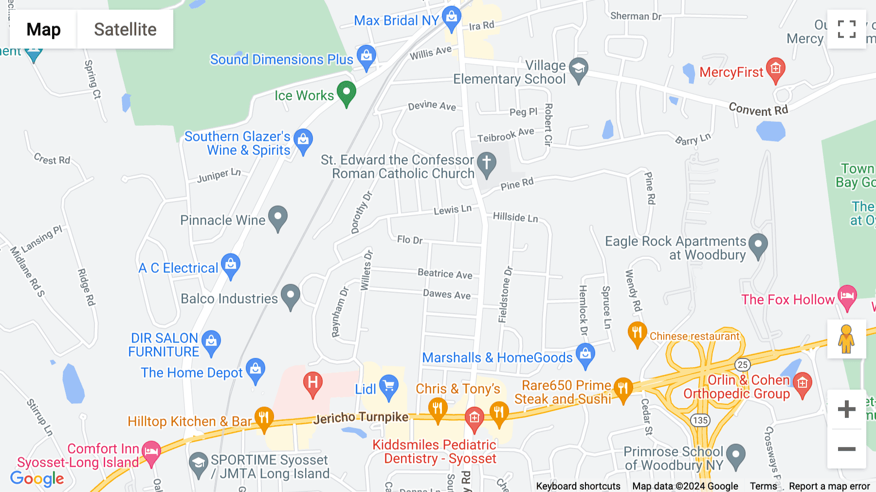 Click for interative map of 6800 Jericho Turnpike, Suite 120 W, Syosset Center, Syosset