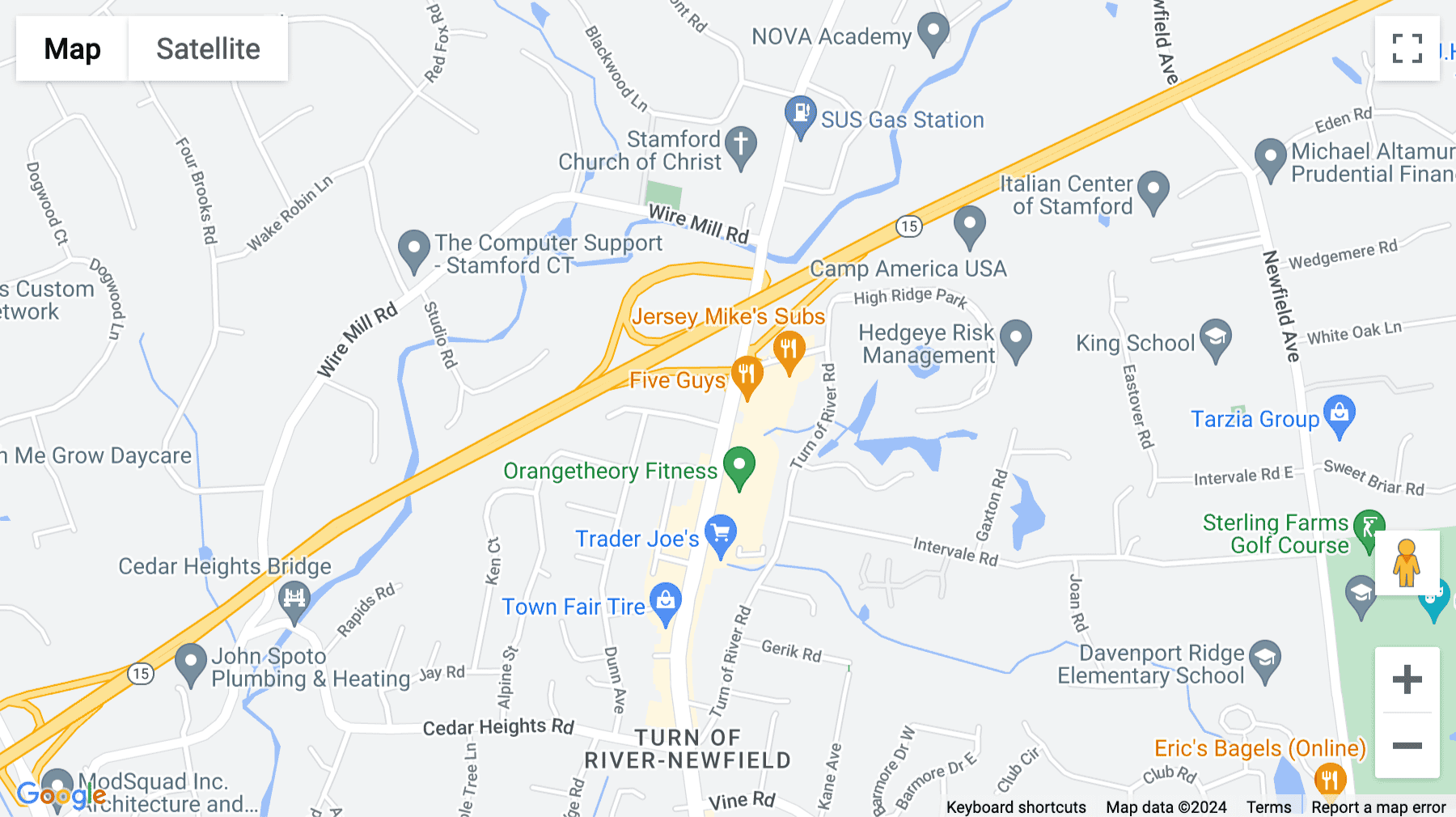 Click for interative map of 1177 High Ridge Road, Stamford