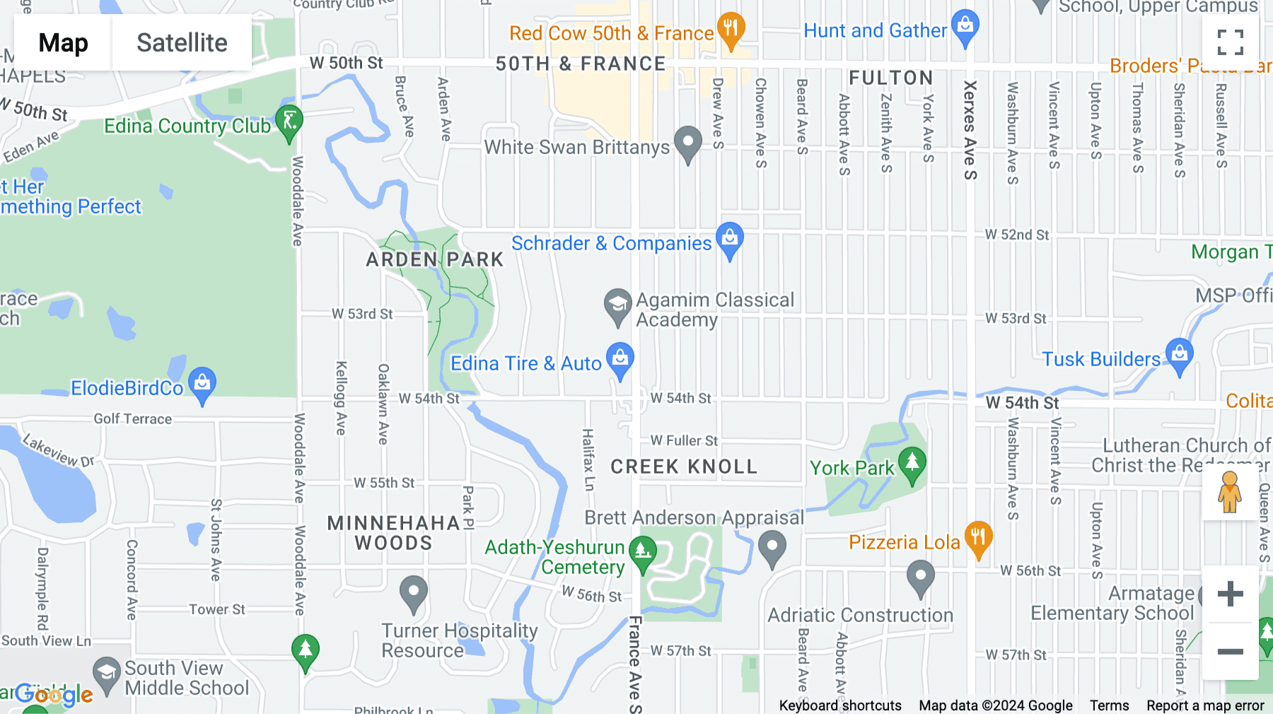 Click for interative map of 7760 France Avenue South, Edina, Suite 1100, The Bloomington Centre, Bloomington