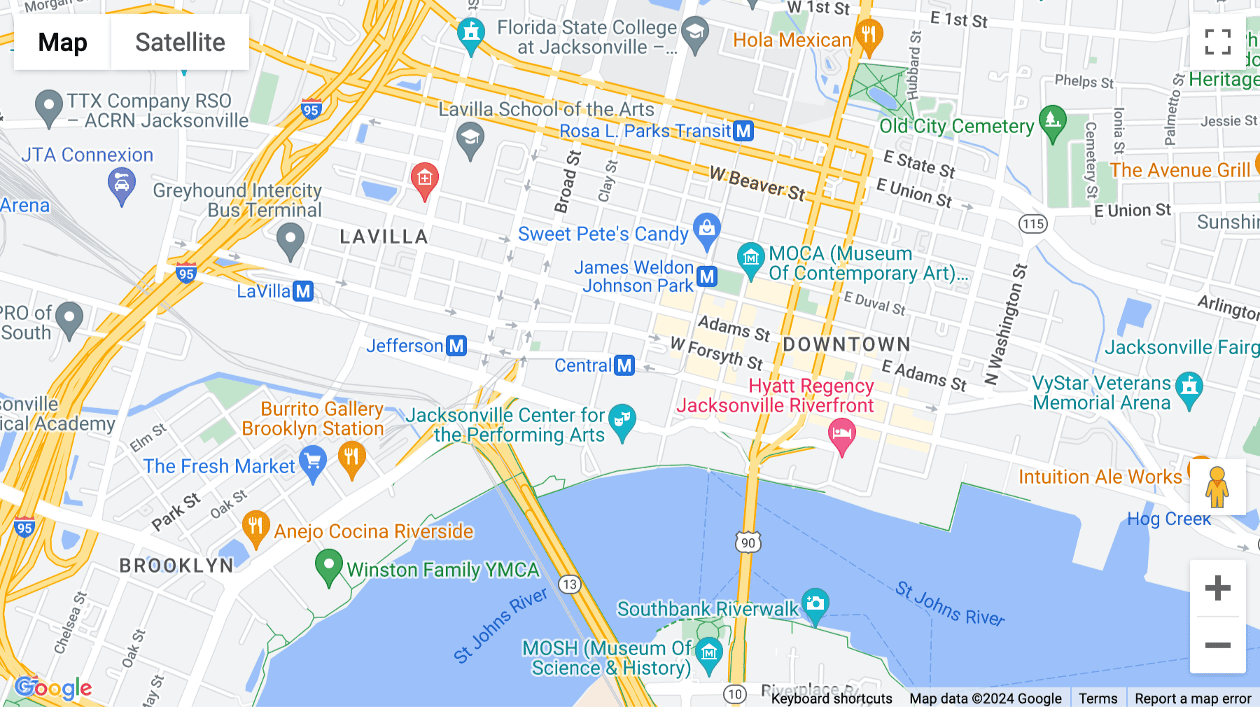 Click for interative map of 301 W. Bay Street, Suite 1400, Jacksonville