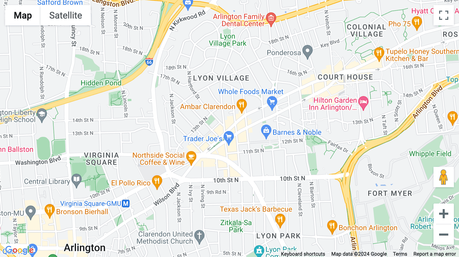 Click for interative map of 3033 Wilson Boulevard, Suite 700, Arlington