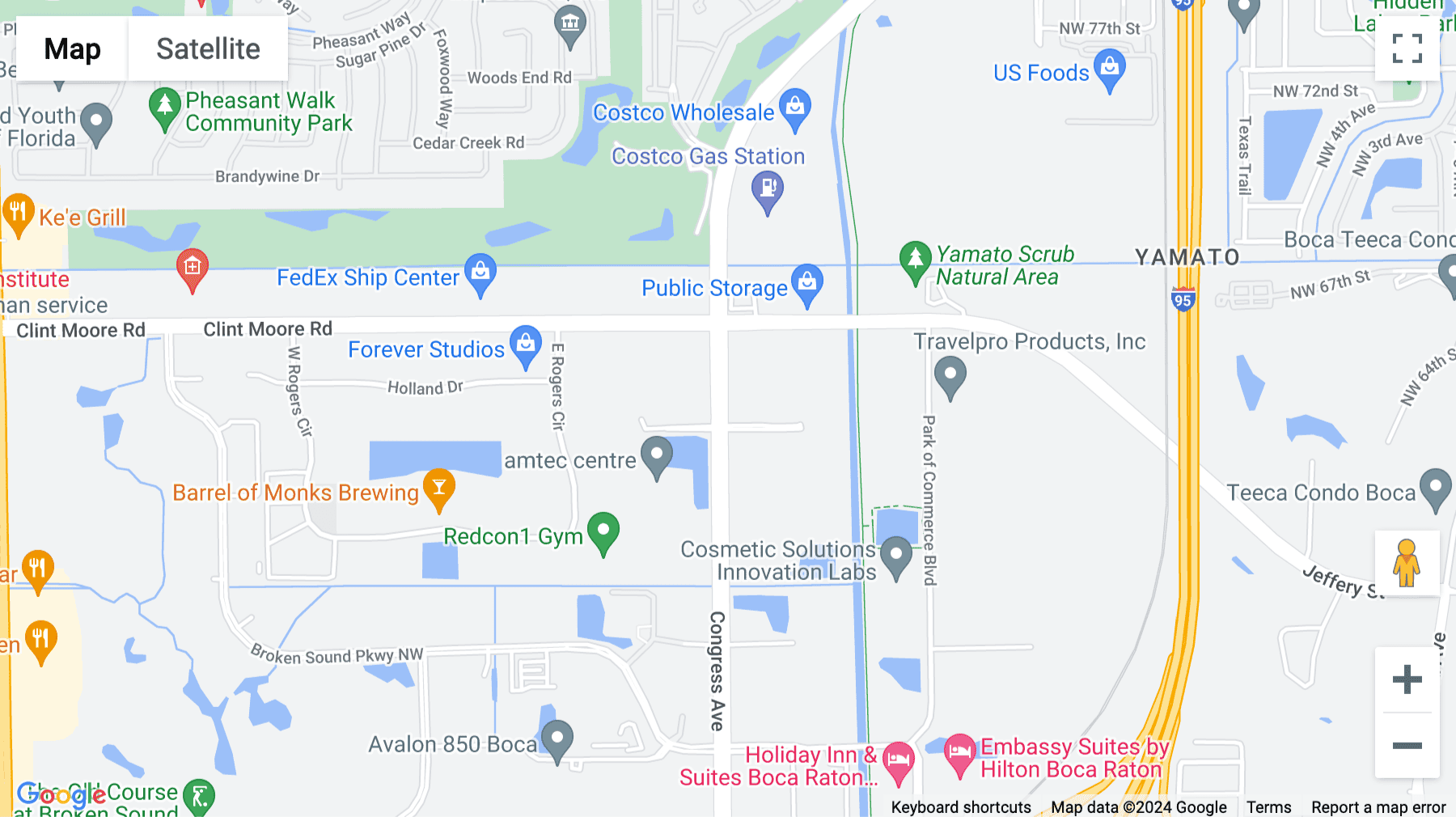 Click for interative map of 6501 Congress Avenue, Suite 100, Boca Raton