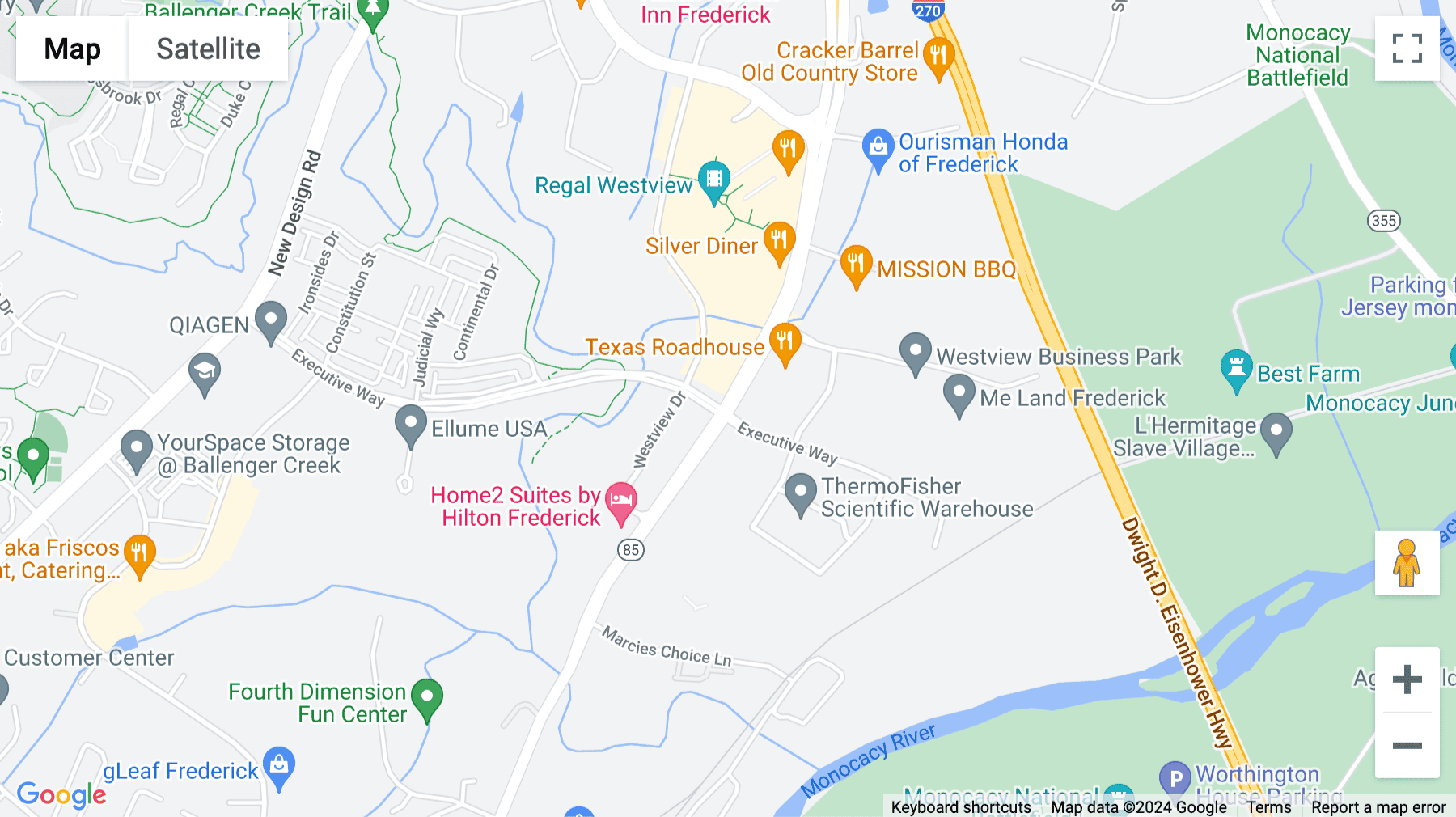 Click for interative map of 5100 Buckeystown Pike, Suite 250, Frederick, Frederick