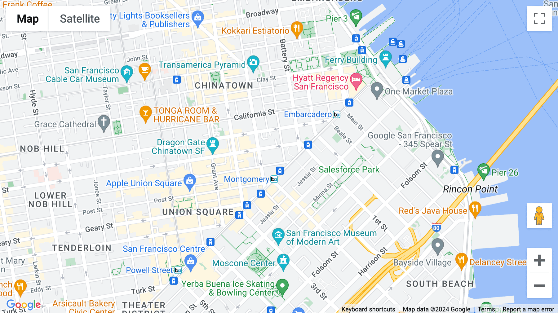 Click for interative map of 1 Sansome Street, Suite 3500, San Francisco