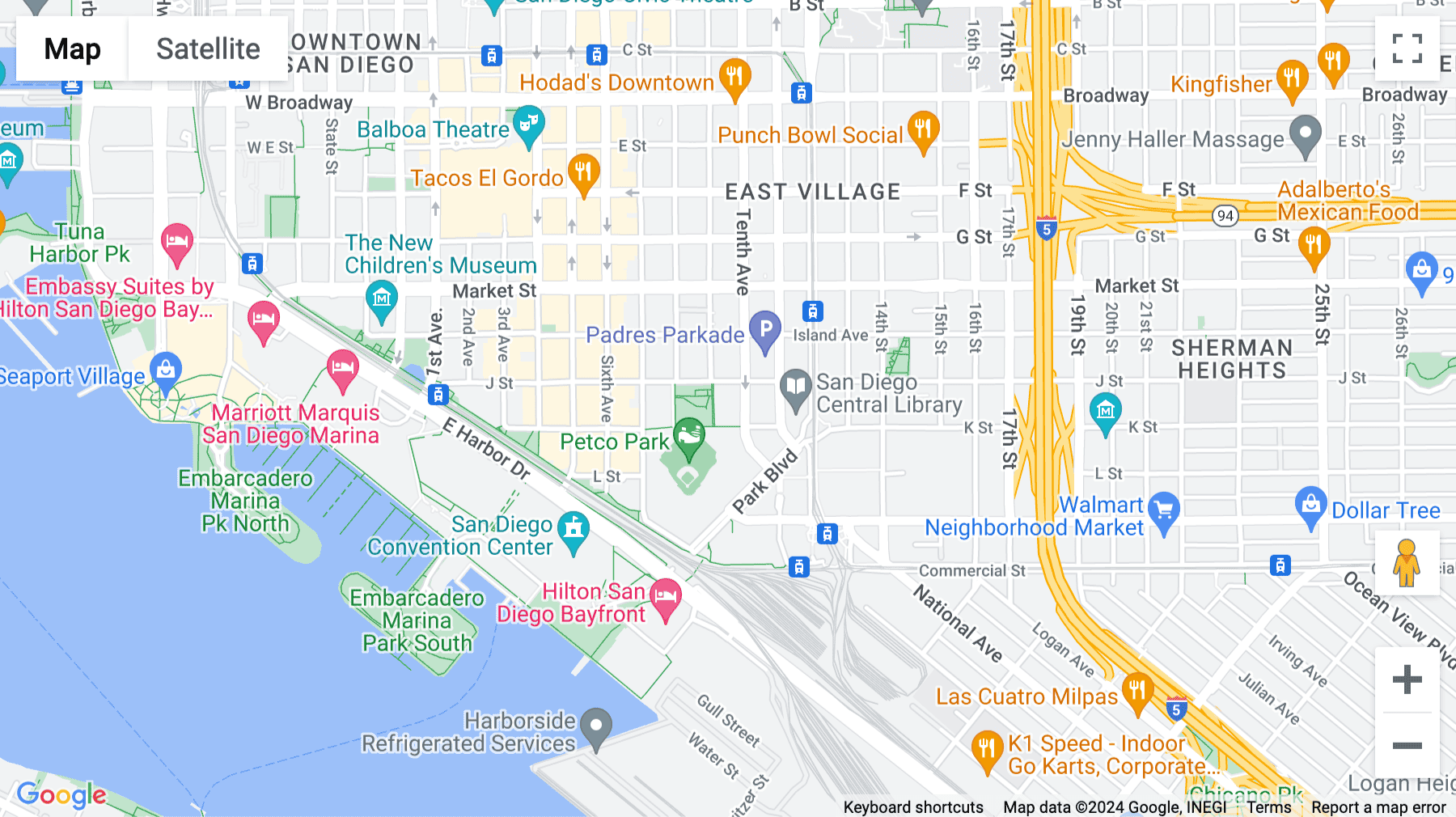 Click for interative map of 350 10th Avenue, Suite 1000, San Diego