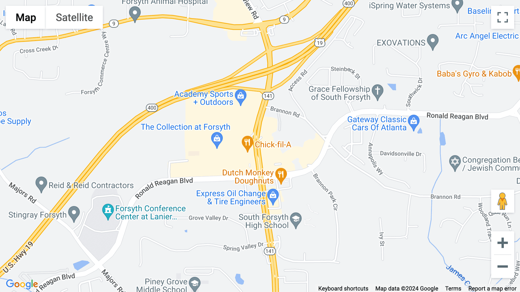 Click for interative map of 410 Peachtree Parkway, Building 400, Suite 4245, Cumming