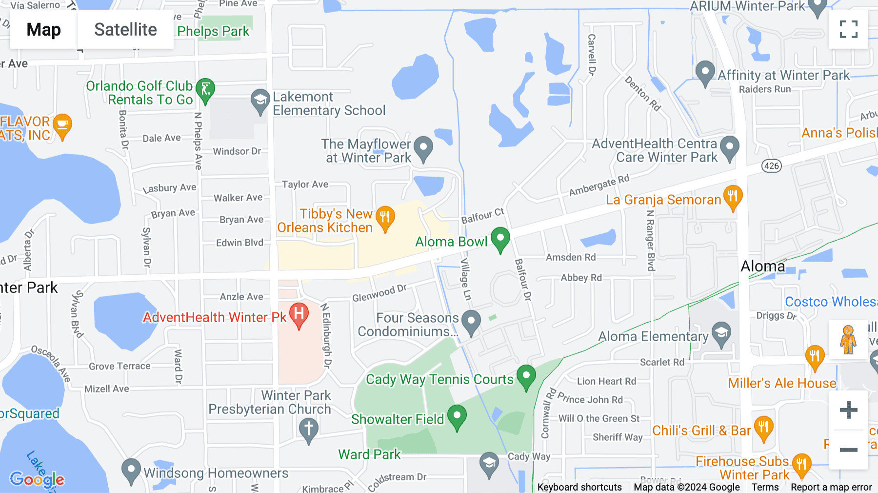 Click for interative map of 2431 Aloma Avenue, Winter Park, Florida, Winter Park