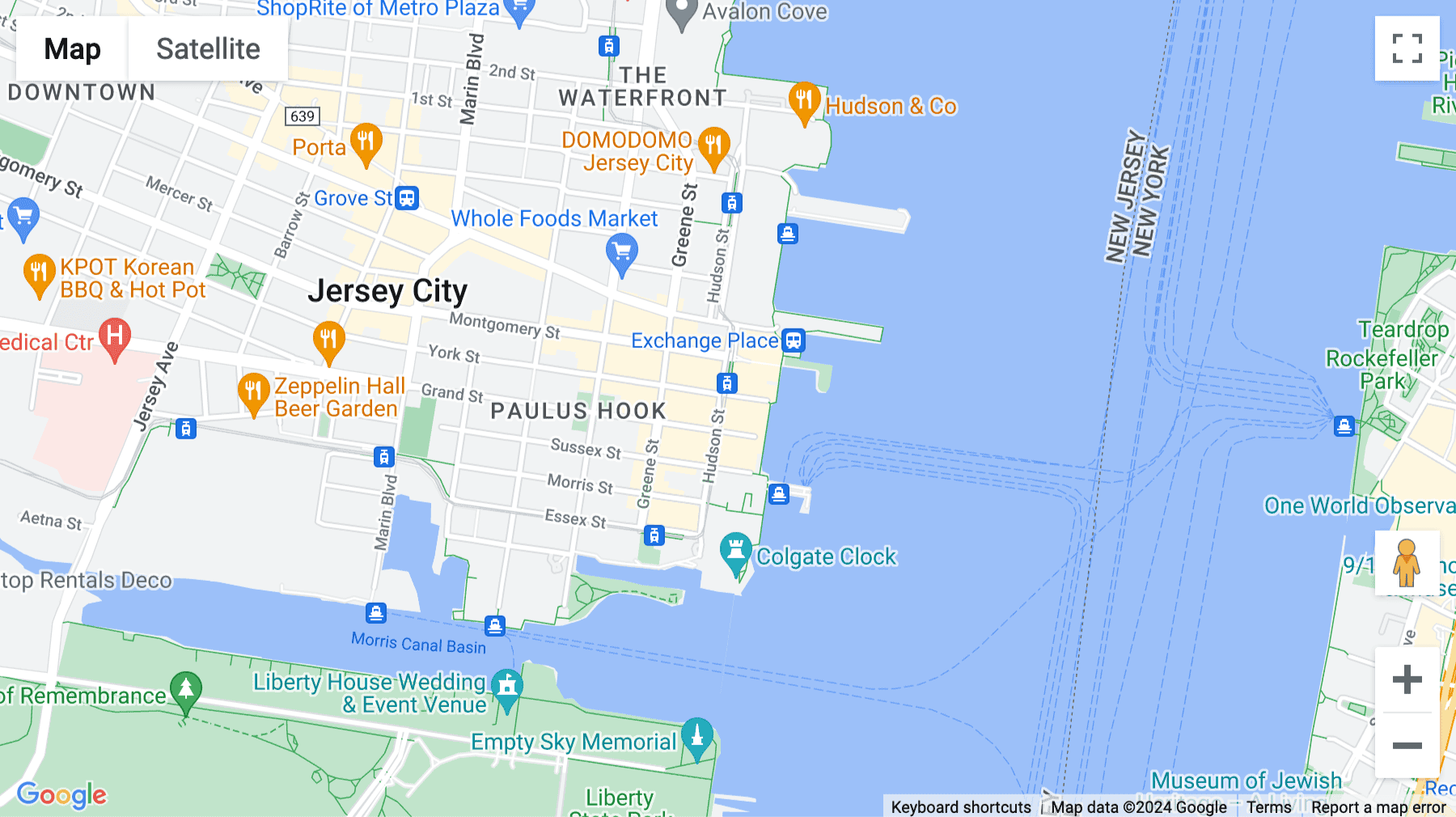 Click for interative map of 101 Hudson Street, 21st Floor, Jersey City, New Jersey, Jersey City