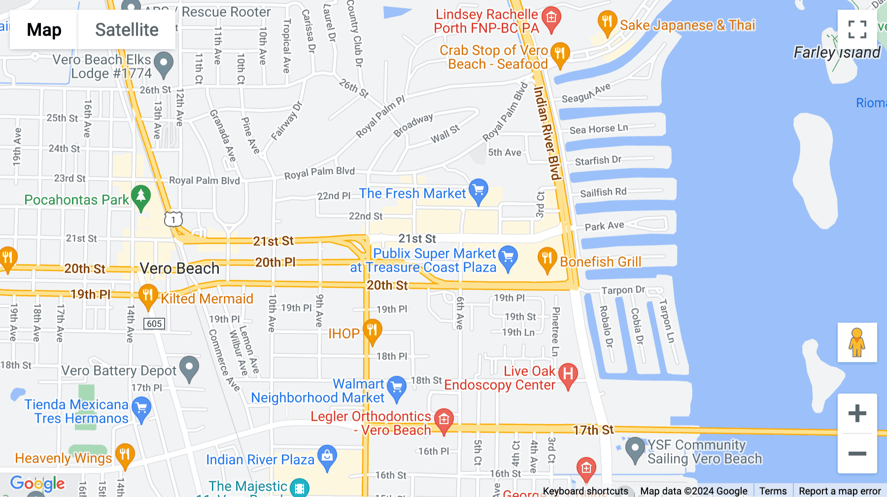 Click for interative map of 601 21st Street, Suite 300, Vero Beach, Florida, Vero Beach