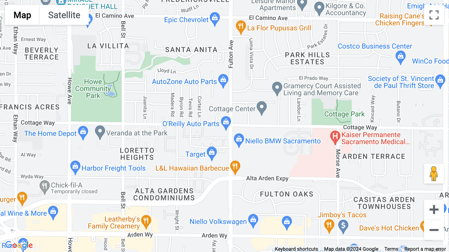 Click for interative map of 641 Fulton Avenue, Suite 200, Sacramento, California, Sacramento