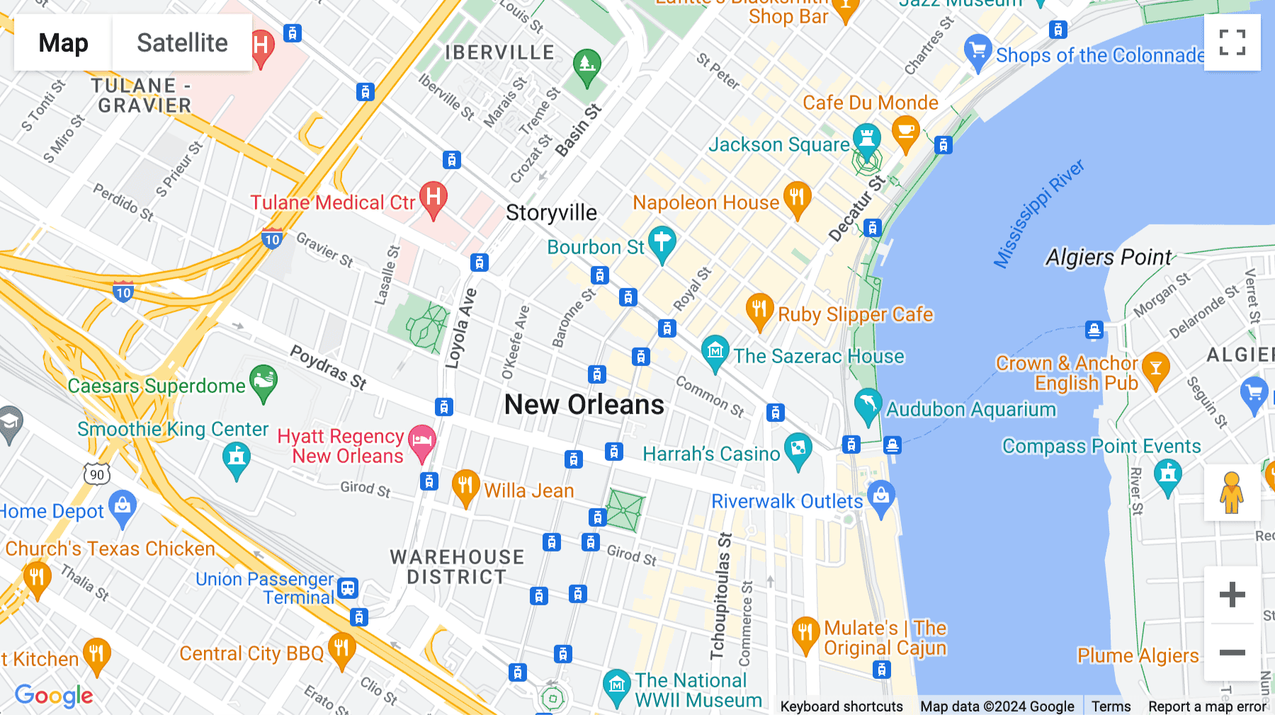 Click for interative map of 201 St. Charles Avenue, Suite 2500, New Orleans, Louisiana, New Orleans