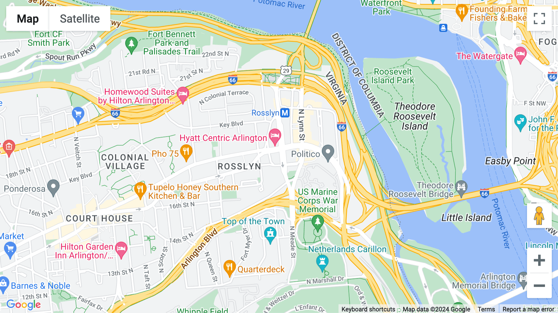 Click for interative map of 1400 N. 14th Street, Arlington, Virginia, Arlington