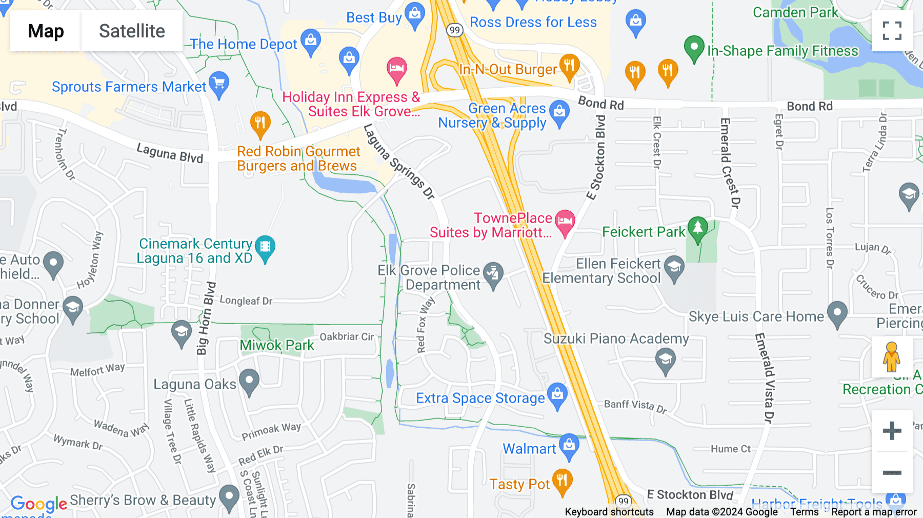 Click for interative map of 9245 Laguna Springs Drive, Elk Grove, Sacramento, California, Sacramento