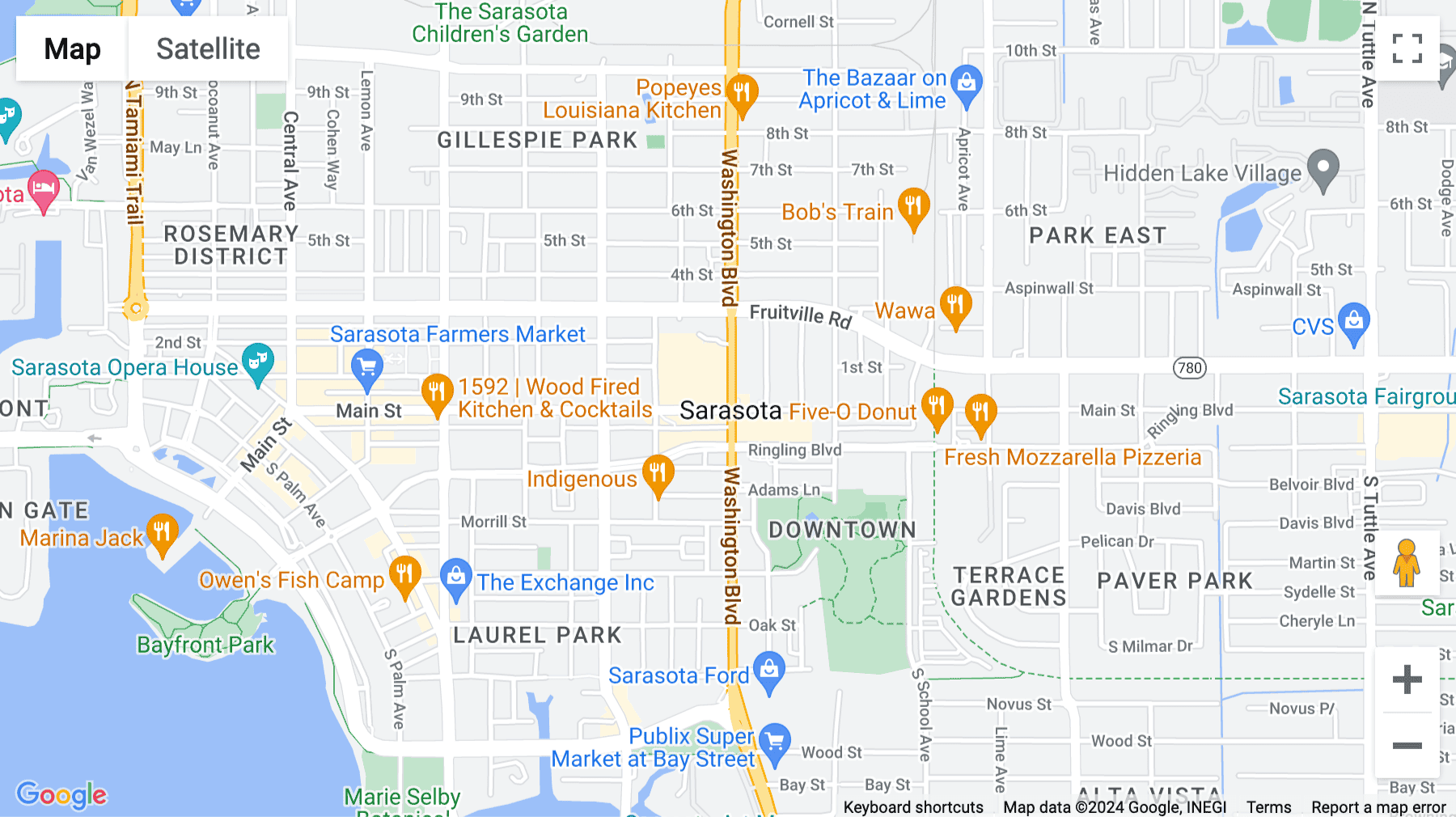 Click for interative map of 1990 Main Street, Suite 750, Sarasota, Florida, Sarasota