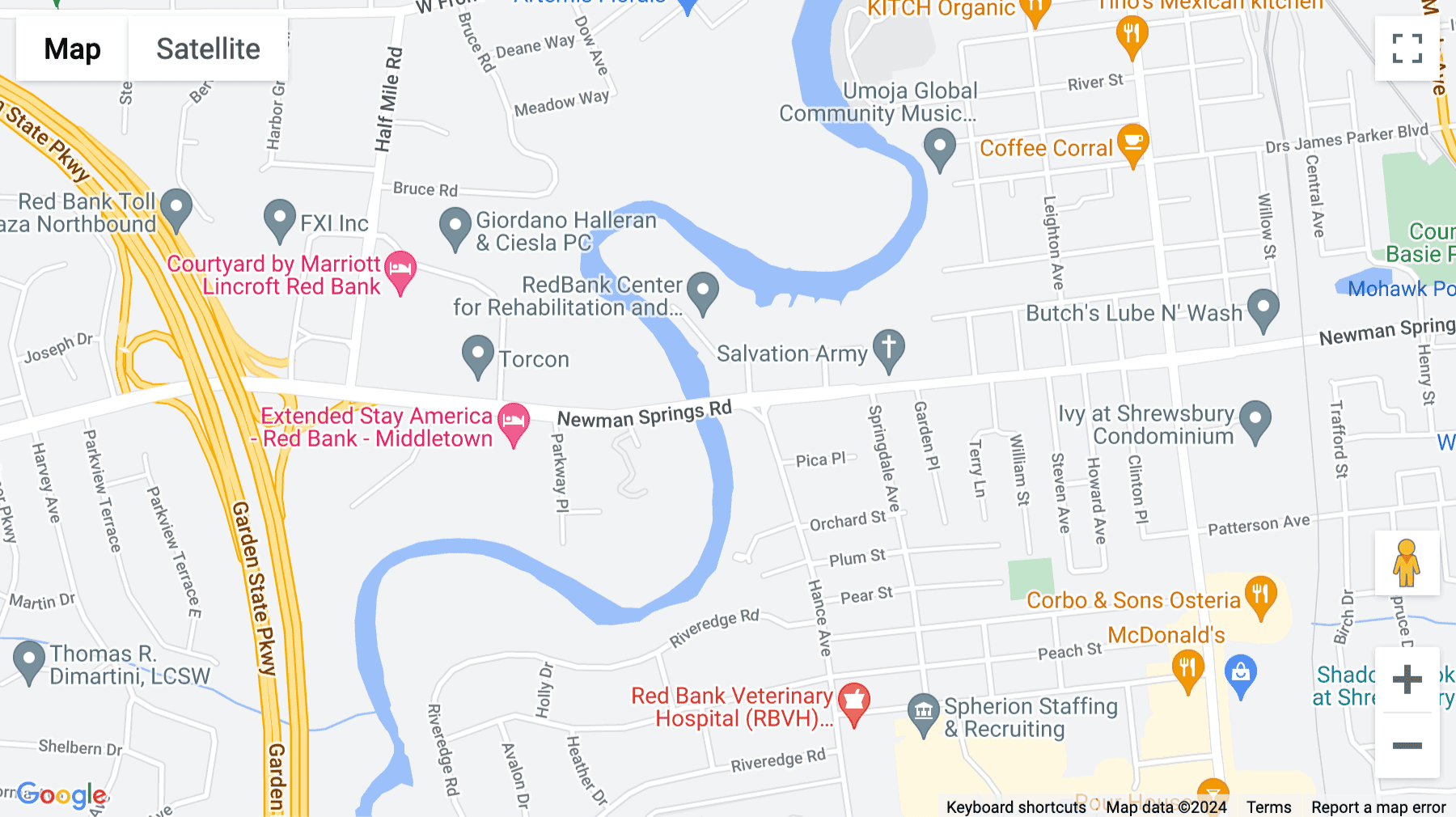Click for interative map of 331 Newman Springs Road, Building 1 4th Floor, Suite 143, Red Bank