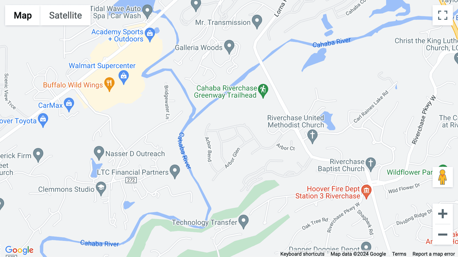 Click for interative map of 1 Chase Corporate Center, Suite 400, Birmingham