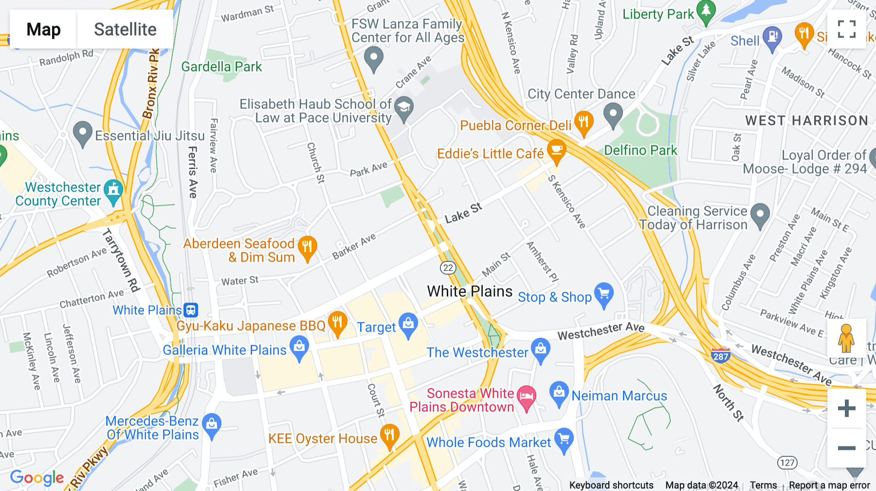 Click for interative map of 445 Hamilton Avenue, Suite 1102, White Plains, New York State, White Plains