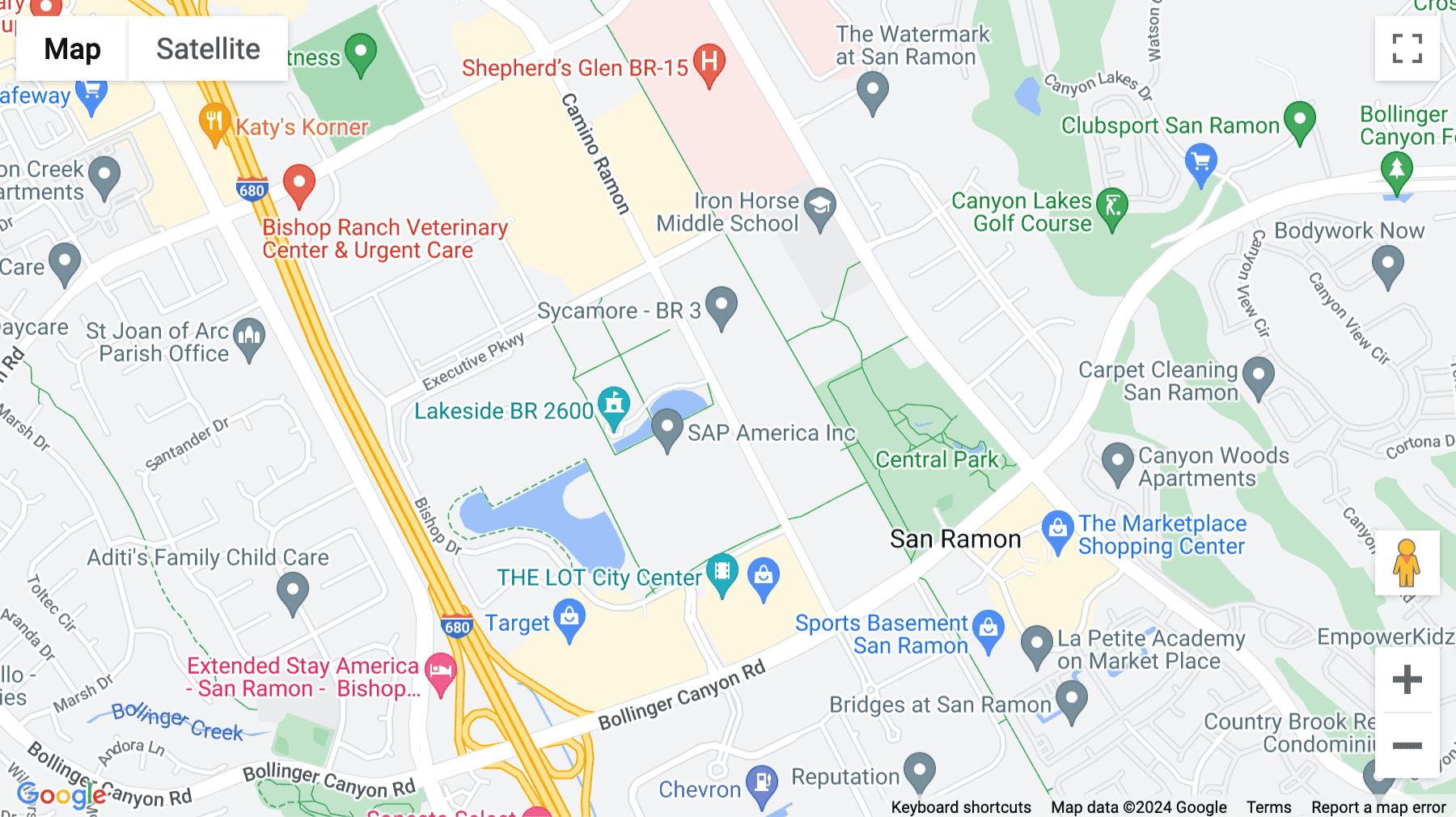 Click for interative map of 2603 Camino Ramon, Suite 200/300, Bishop Ranch 3, San Ramon, San Ramon