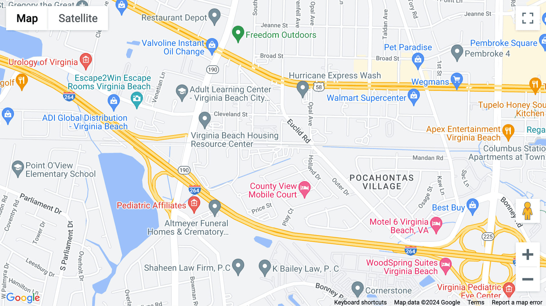 Click for interative map of 1 Columbus Centre, Suite 600, Virginia Beach, Virginia Beach