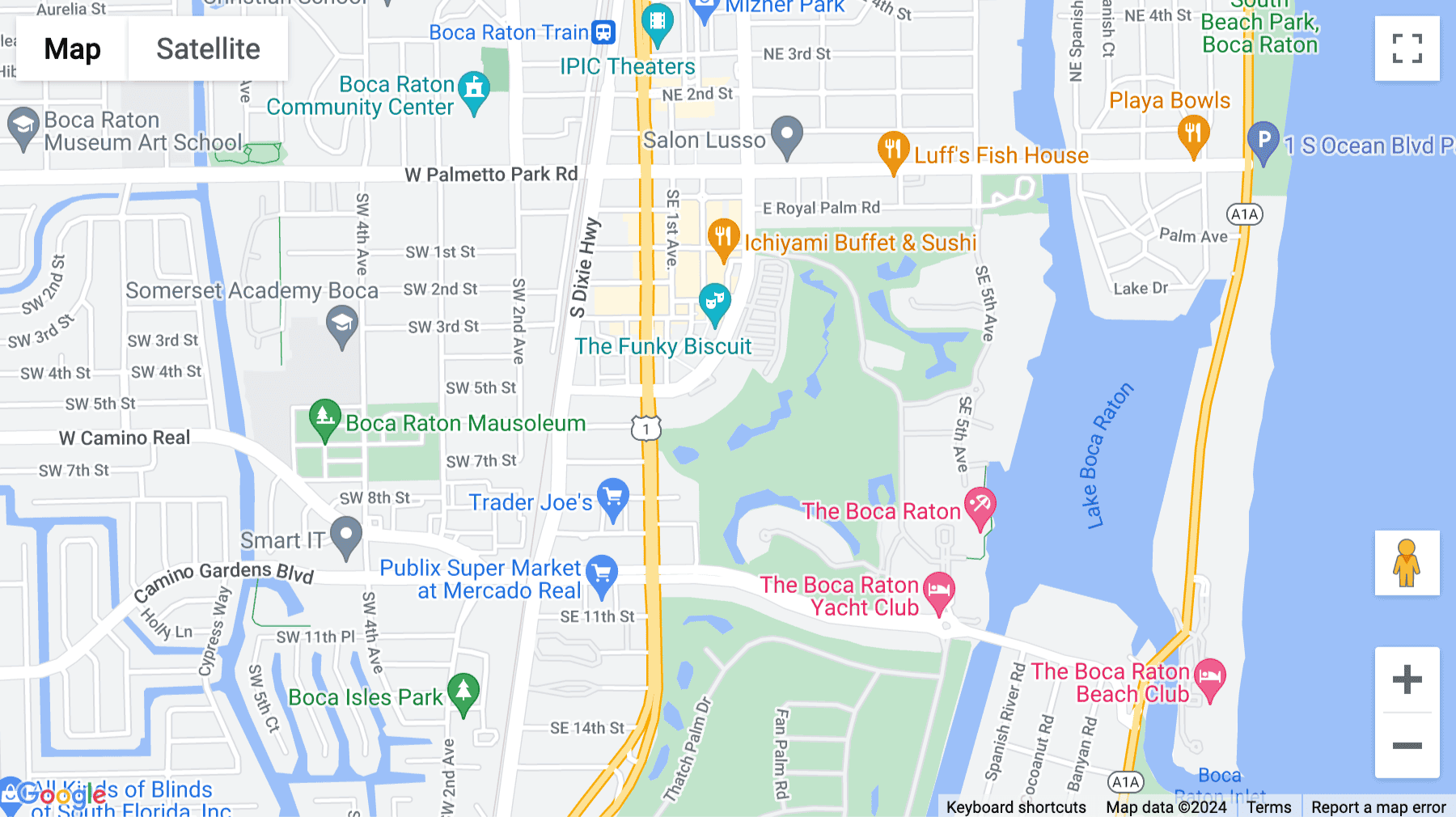 Click for interative map of 433 Plaza Real, Mizner Park, Suite 275, Boca Raton, Florida, Boca Raton