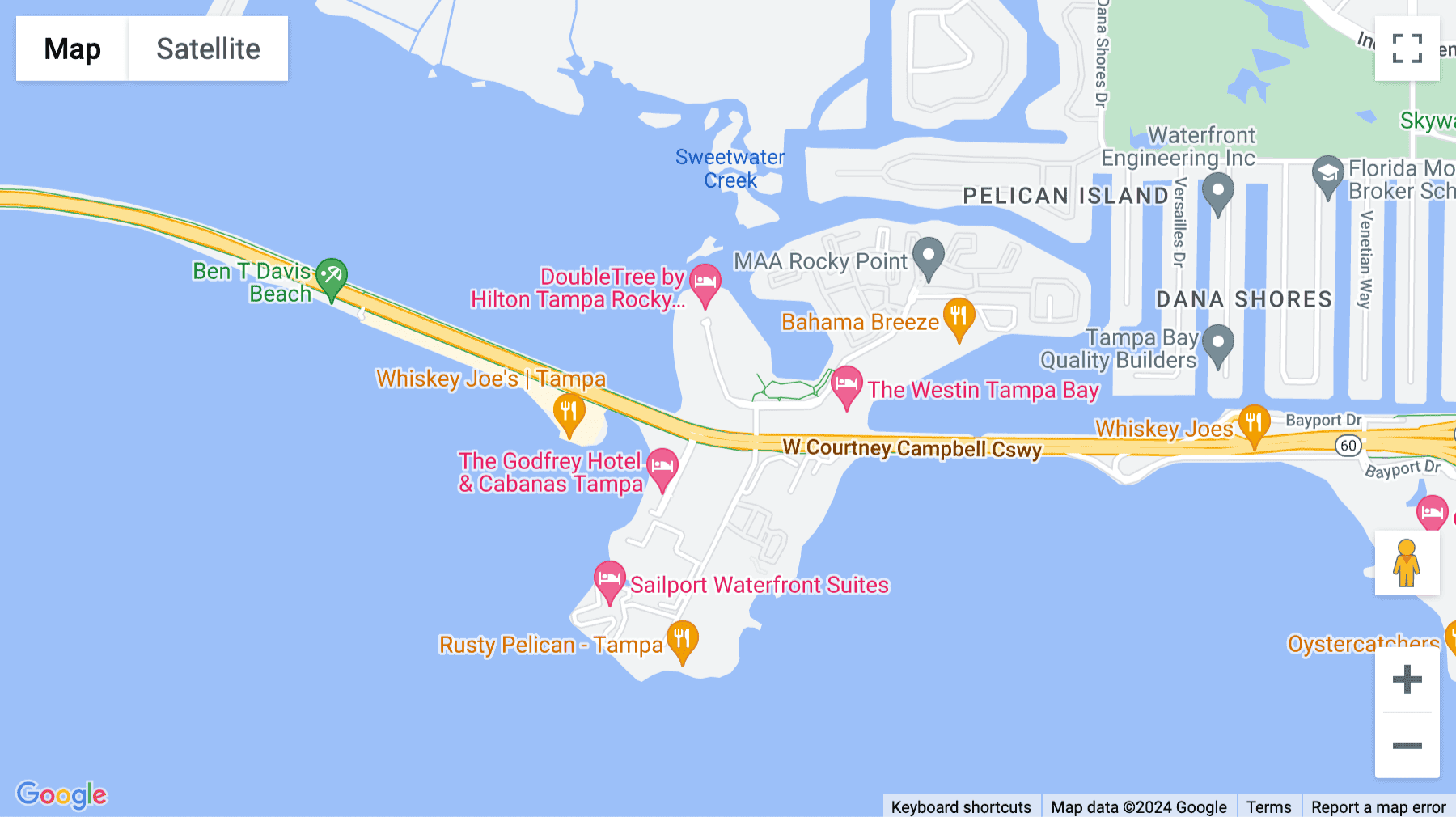 Click for interative map of 3030 N Rocky Point Drive W., Suite 150, Tampa