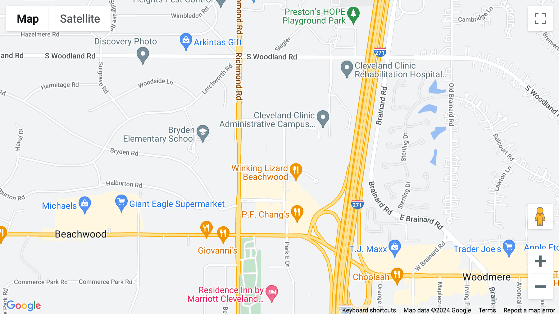 Click for interative map of 3401 Enterprise Parkway, Suite 340, Enterprise Place, Beachwood, Ohio, Beachwood