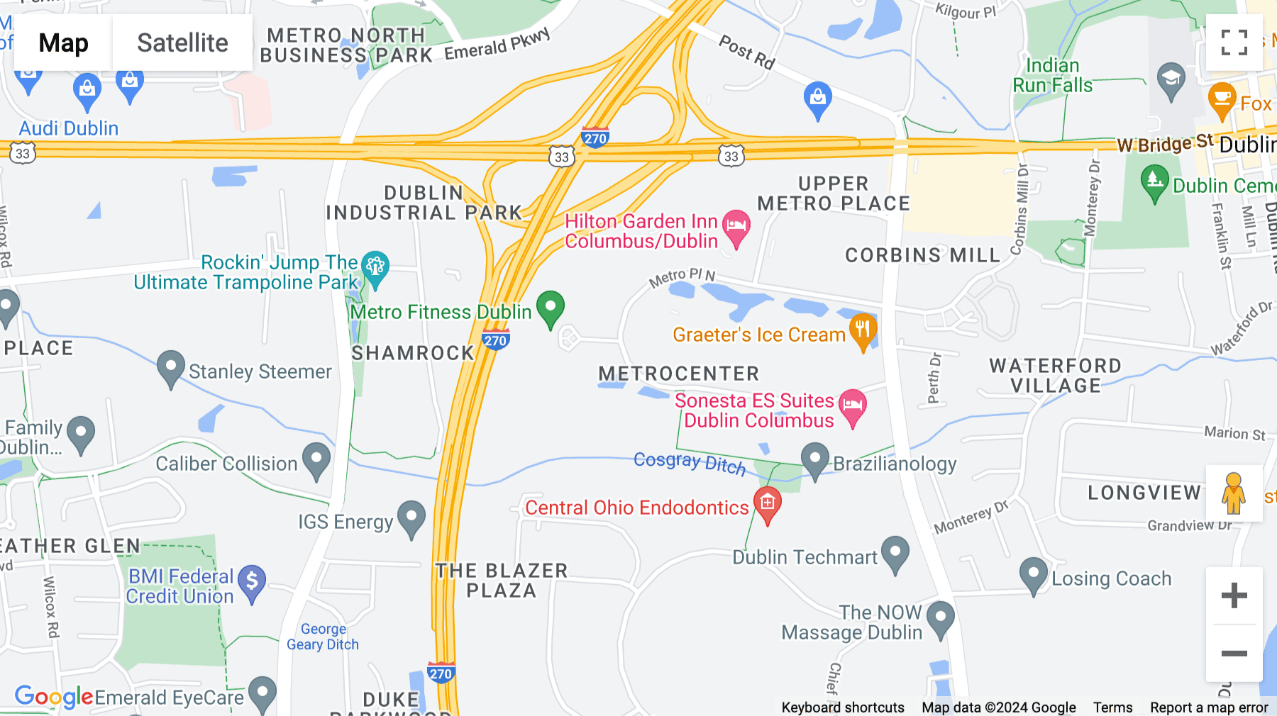 Click for interative map of 655 Metro Place South, Suite 600, Dublin