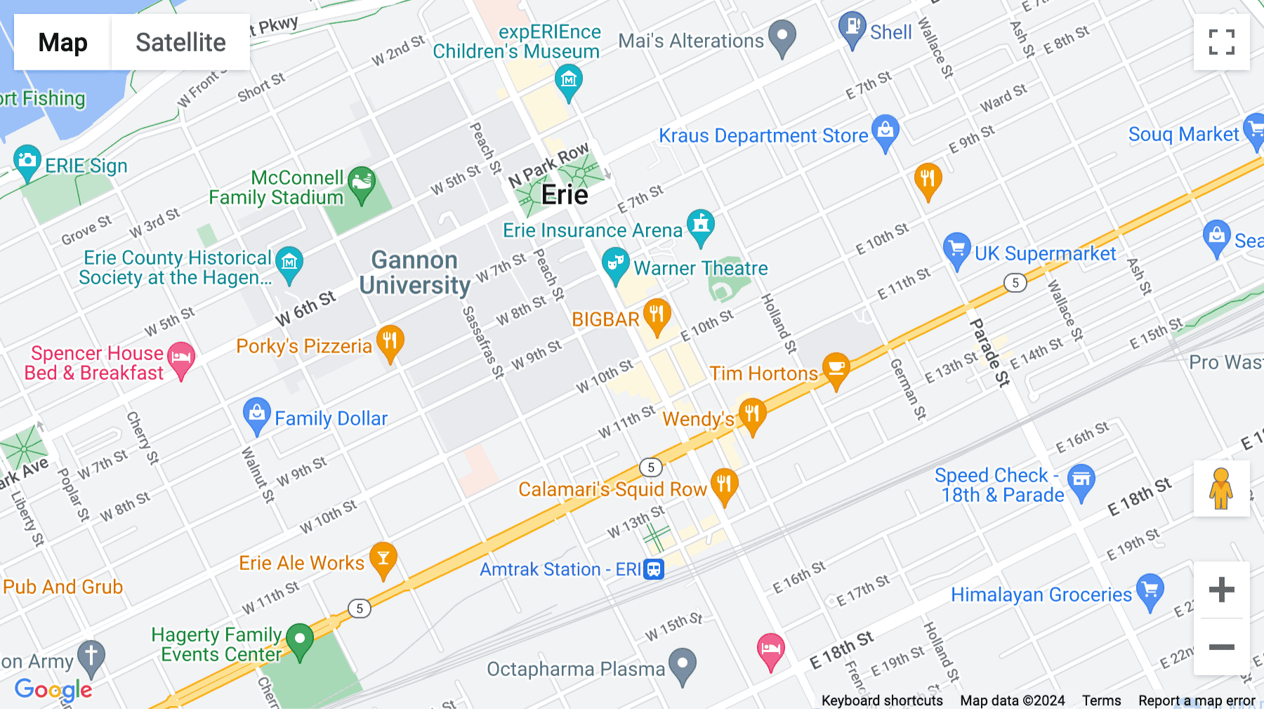 Click for interative map of Crown Suites, 1001 State Street, Suite 1400, Erie, Pennsylvania, Erie