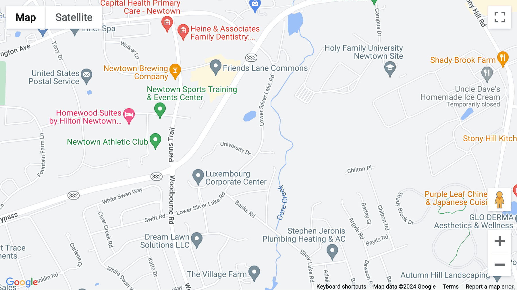 Click for interative map of 41 University Drive, Silver Lake Executive Campus, Newtown Centre, Newtown, Newtown