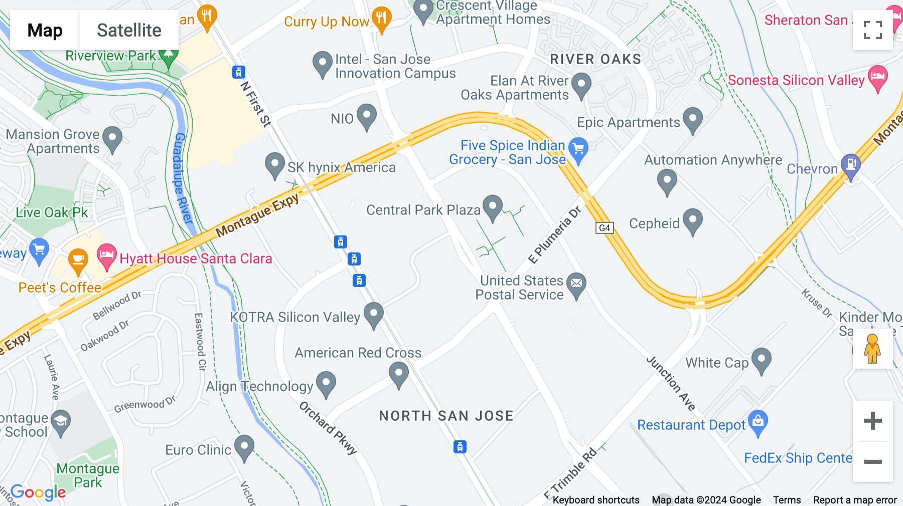 Click for interative map of 2880 Zanker Road, Suite 230, North San Jose Centre, San Jose, California, San Jose