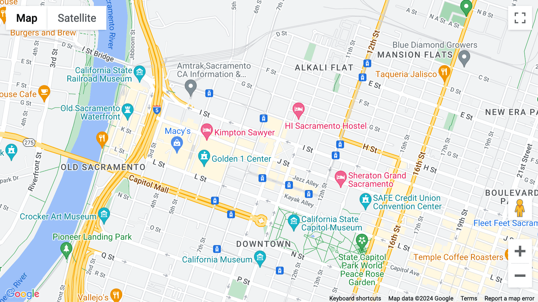 Click for interative map of 980 9th Street, Downtown Sacramento Centre, Sacramento, California, Sacramento