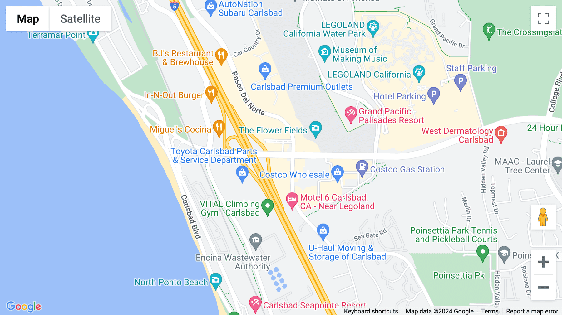 Click for interative map of 701 Palomar Airport Road, Suite 300, Pacific Centre, Carlsbad, California, USA, Carlsbad