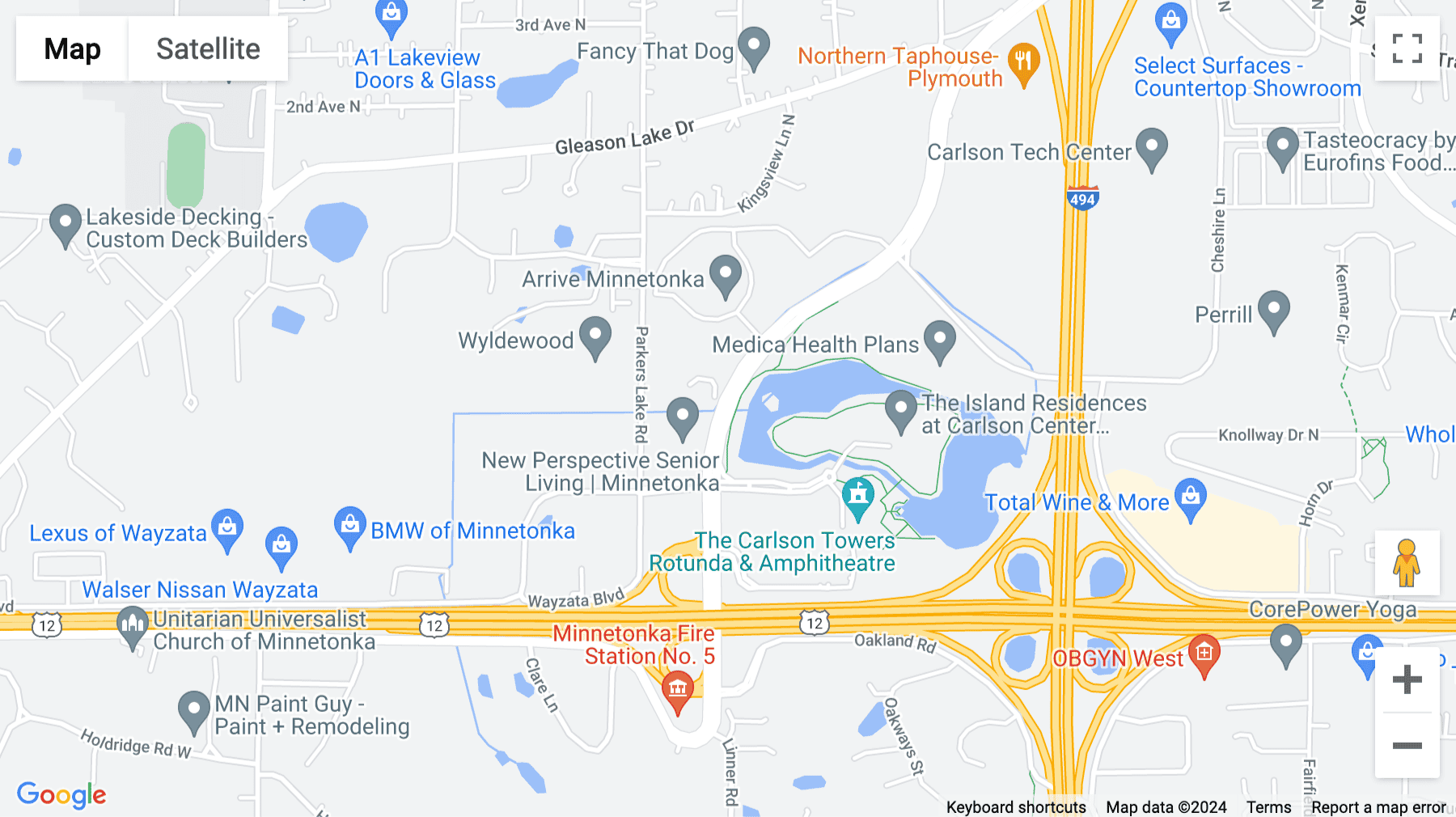 Click for interative map of 601 Carlson Parkway, Suite 1050, Carlson Centre, Minnetonka, Minnesota, USA, Minnetonka